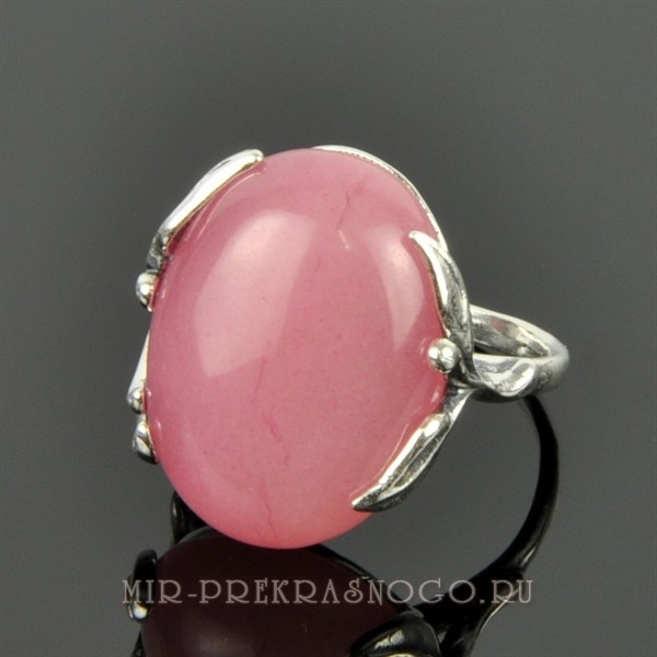 Кольцо с розовым кварцем Березка кНКР-1679
