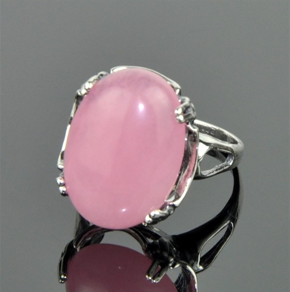 Кольцо с розовым кварцем Лапочка кНКР-2745
