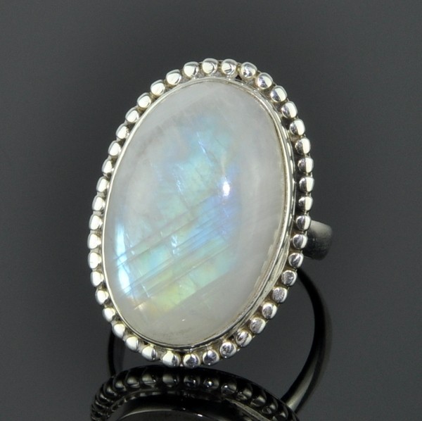 Кольцо серебро с лунным камнем Мартисса скНЛК-3180