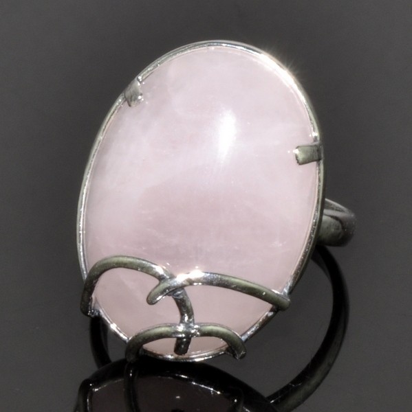 Кольцо с розовым кварцем Ванда кНКР-5768