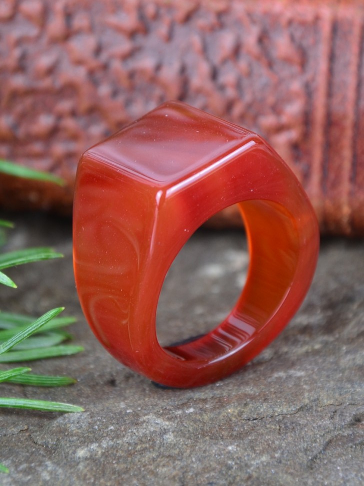 Кольцо-перстень "Экватор: Сердолик"