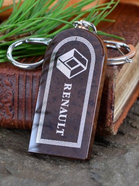Брелок-оберег "Renault" (Рено) на обсидиане