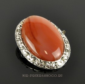 Брошь с сердоликом Мираж бшНСР-1525