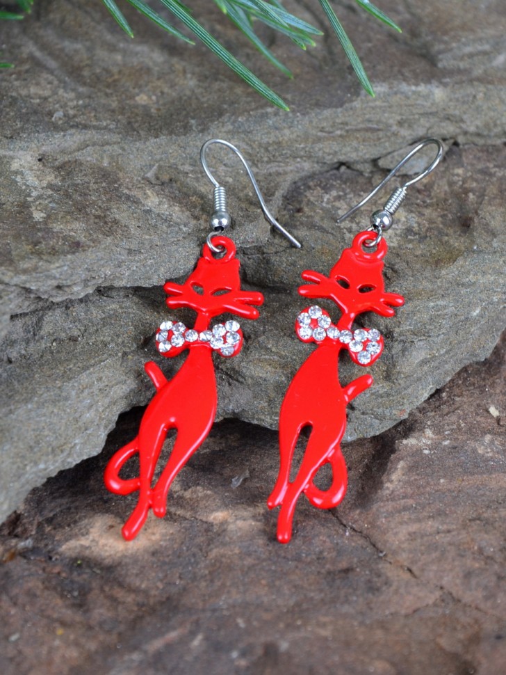 Серьги детские "Кошечка"
