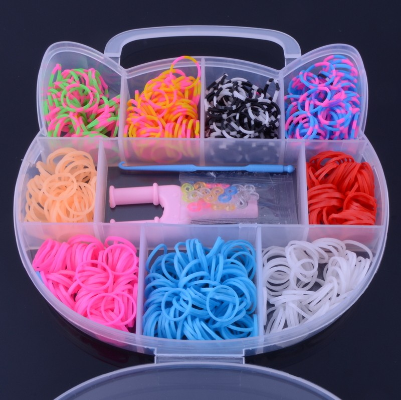 Набор резинок для плетения Color Kit для плетения браслетов 5600 шт 8 видов деталей