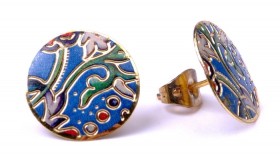 Серьги из ювелирного сплава Бомбей сКМ-8405