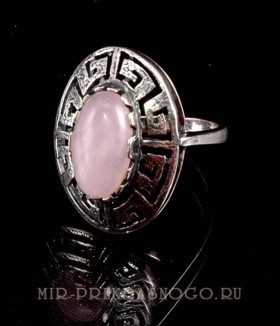 Кольцо с розовым кварцем Афина кНКР-042