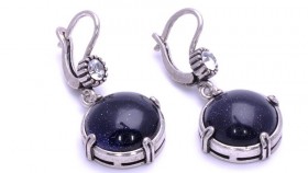 Серьги с авантюрином Графиня сНАВ-7979