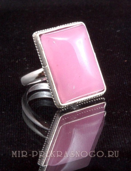 Кольцо с розовым кварцем Элегант кНКР-220