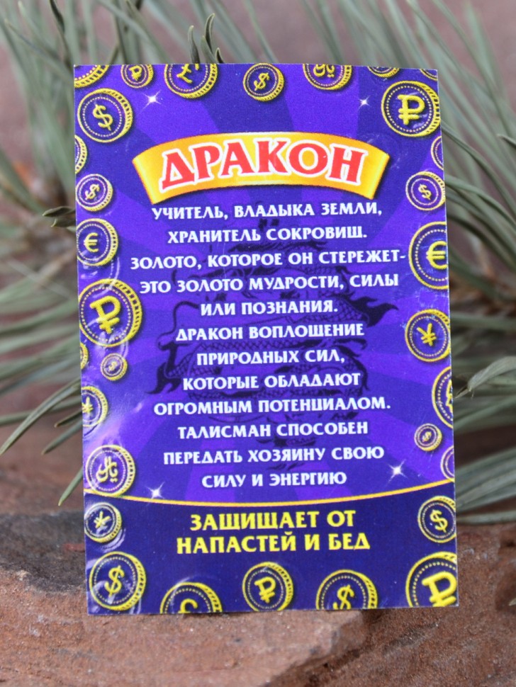 Кошельковый оберег "Денежный Дракон"