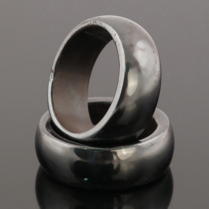 Кольцо из магнитного гематита "Экватор"