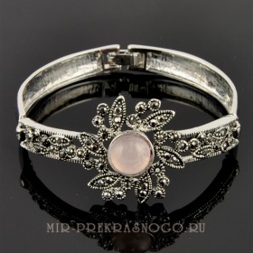 Браслет с розовым кварцем Ария бНКР-595