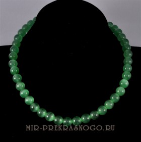 Бусы из кошачьего глаза Леди НКГ-10-44-4