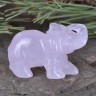 Фигурка-оберег "Слон": Розовый Кварц