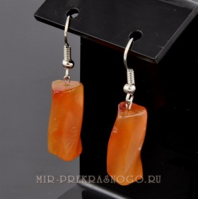 Серьги с сердоликом Лель сНСР-954
