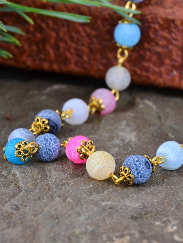 Бусы-оберег "Галактика:Агат"