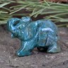 Фигурка-оберег "Слон": Яшма