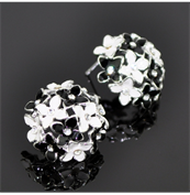 Серьги из страз Букет сКМ-4328
