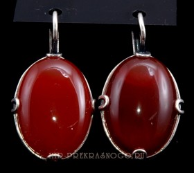Серьги с сердоликом Виола сНСР-225