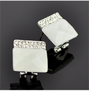 Серьги из страз Квадро сКМ-4338