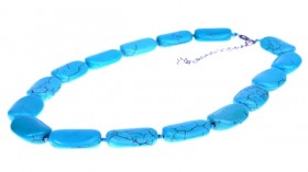 Бусы из прессованной бирюзы Сеньора-2