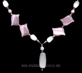Бусы из кошачьего глаза Сирена аНКГ-051