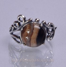 Серьги с агатом Вуаль сНАГ-597