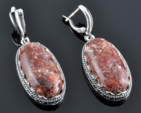 Серьги с яшмой "Олимпия"