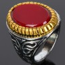 Кольцо-перстень "Йоркшир-Сердолик"
