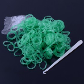 Набор резинки для плетения браслетов с блестками