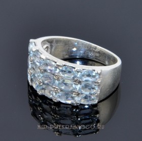 Кольцо серебро с топазом Алемана скНТП-079