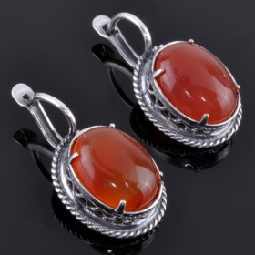 Серьги с сердоликом Магдалина сНСР-9406