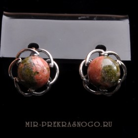 Серьги с яшмой Шарм сНЯШ-535