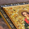 Икона янтарная "Святой Целитель Пантелеймон"