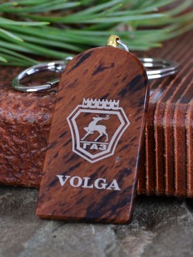 Брелок-оберег "Volga" (Волга) на обсидиане