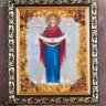 Икона янтарная "Покрова Пресвятой Богородицы"