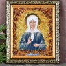Икона янтарная "Блаженная Мати Матрона" 14*16,5 см