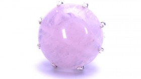 Кольцо с розовым кварцем Коронация кНКР-8019