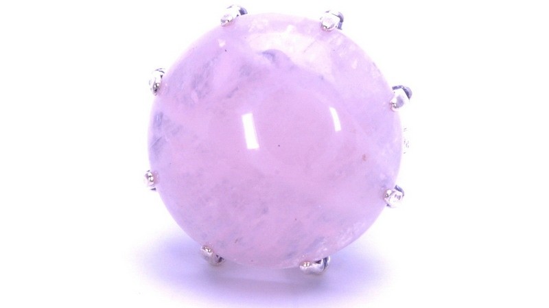 Кольцо с розовым кварцем Коронация кНКР-8019
