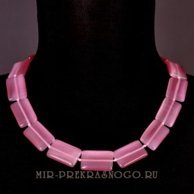 Бусы из кошачьего глаза Мисс-2 НКГ-(16-24)-46-3