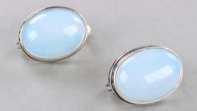 Серьги с лунным камнем Мальва сНЛК-7279-ОТШ