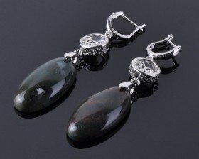 Серьги с агатом "Олимпия"