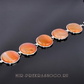 Браслет с сердоликом Зазеркалье бНСР-1190