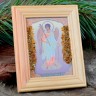 Икона с янтарем "Св. Ангел Хранитель" 9,5х11,5 см