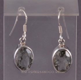 Серьги серебро с цитрином Альма ссНЦТ-001