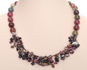Бусы из турмалина Лесная Мелодия