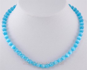Бусы кошачий глаз Миледи НКГ-8-45-2