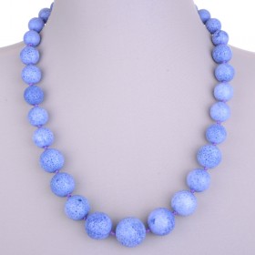 Бусы из тонированного коралла "Волна-2"