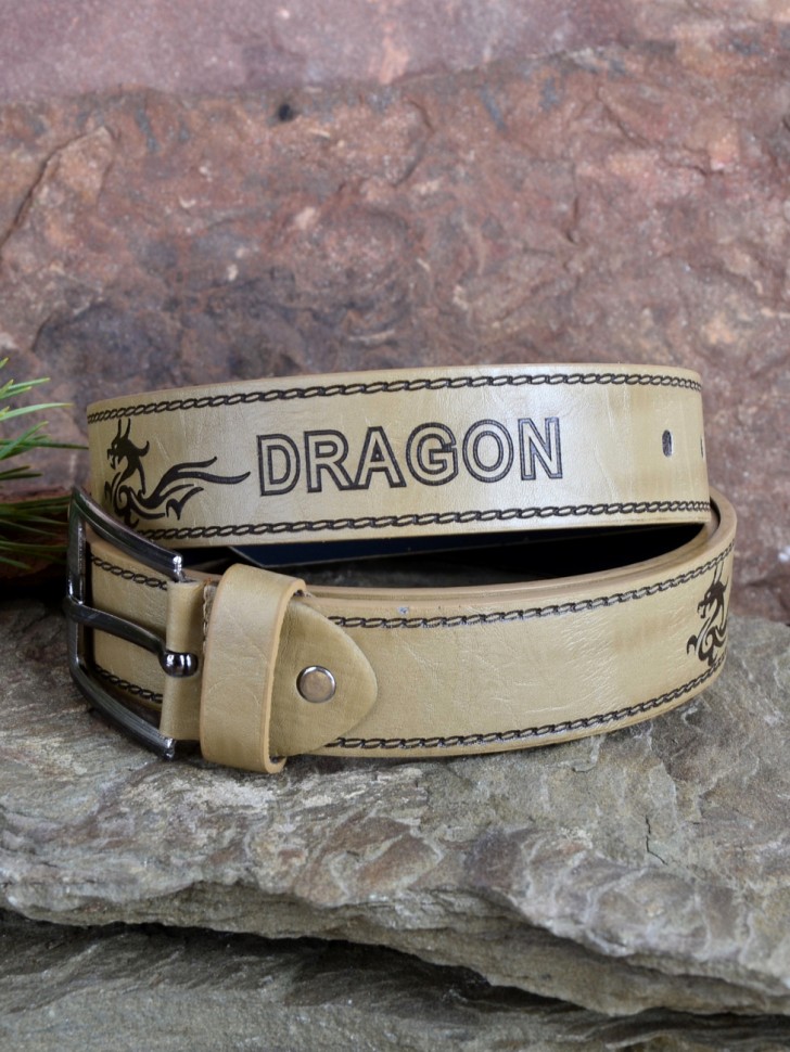 Ремень из экокожи 135 см "Dragon"