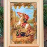 Икона с янтарем "Св. Георгий Победоносец" 10,5х14,5 см